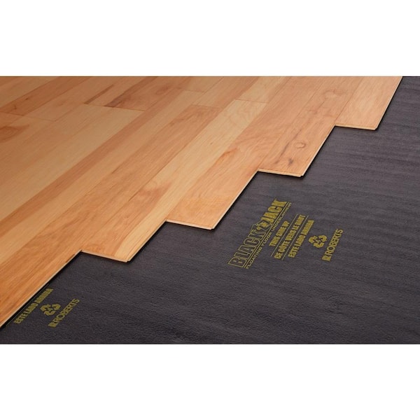 Roberts Black Jack 100 sq. ft. 28 ft. x 43 in. x 2.5 mm Premium 2-in-1  Underlayment for Laminate and Engineered Wood Floors 70-026