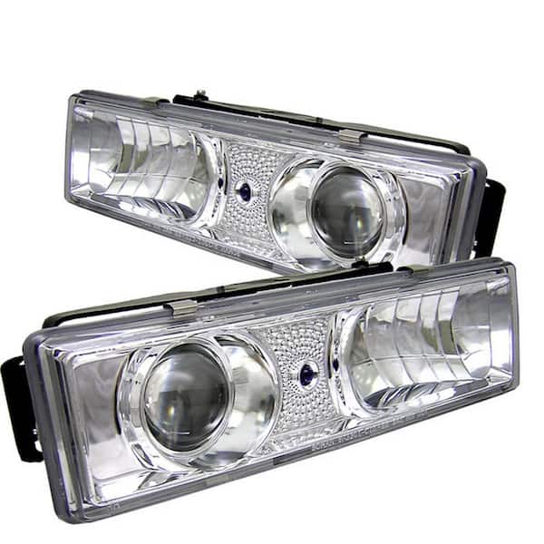 C/K Series 1500/2500/3500 88-99/Tahoe 95-99/ukon 92-99/Silverado 88-98/Suburban 88-98 Projector Headlight-Chrome