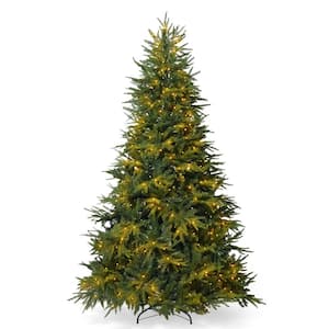 ✳︎new arrival✳︎christmas treeクリスマスツリー 6 ft. Pre-lit Bent Top Fir Artificial Christmas Tree Santa Hat