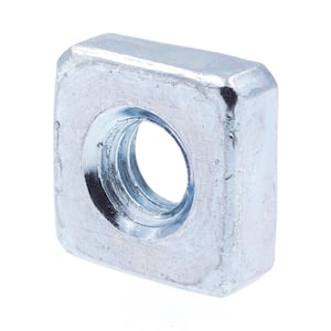 #8-32 Zinc Plated Steel Square Nuts (10-Pack)
