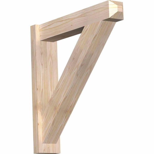 Ekena Millwork 6 in. x 28 in. x 28 in. Douglas Fir Traditional Craftsman Smooth Outlooker
