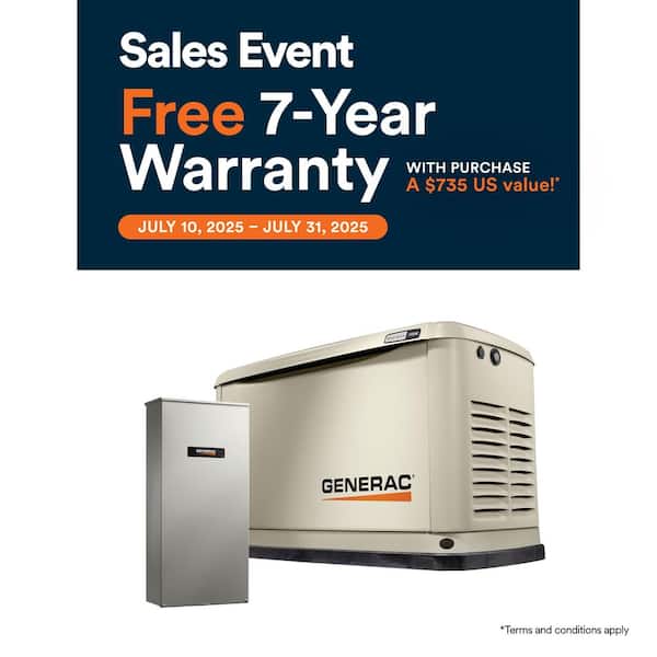 14,000 Watt - Dual Fuel Air- Cooled Whole House Home Standby Generator, Smart Home Monitoring & 200-AMP Transfer Switch
