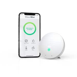 Wave Mini Battery Operated Smart Indoor Air Quality Monitor with Mold-Risk Indication