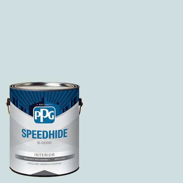 1 gal. PPG1035-1 Watery Blue Satin Interior Paint