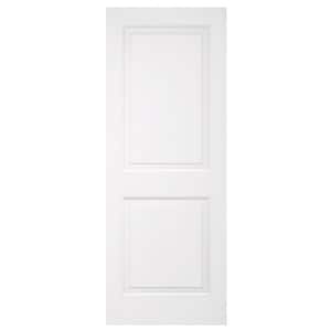 18 in. x 80 in. 2 Panel Squaretop No Bore Solid Core White Primed Interior Door Slab