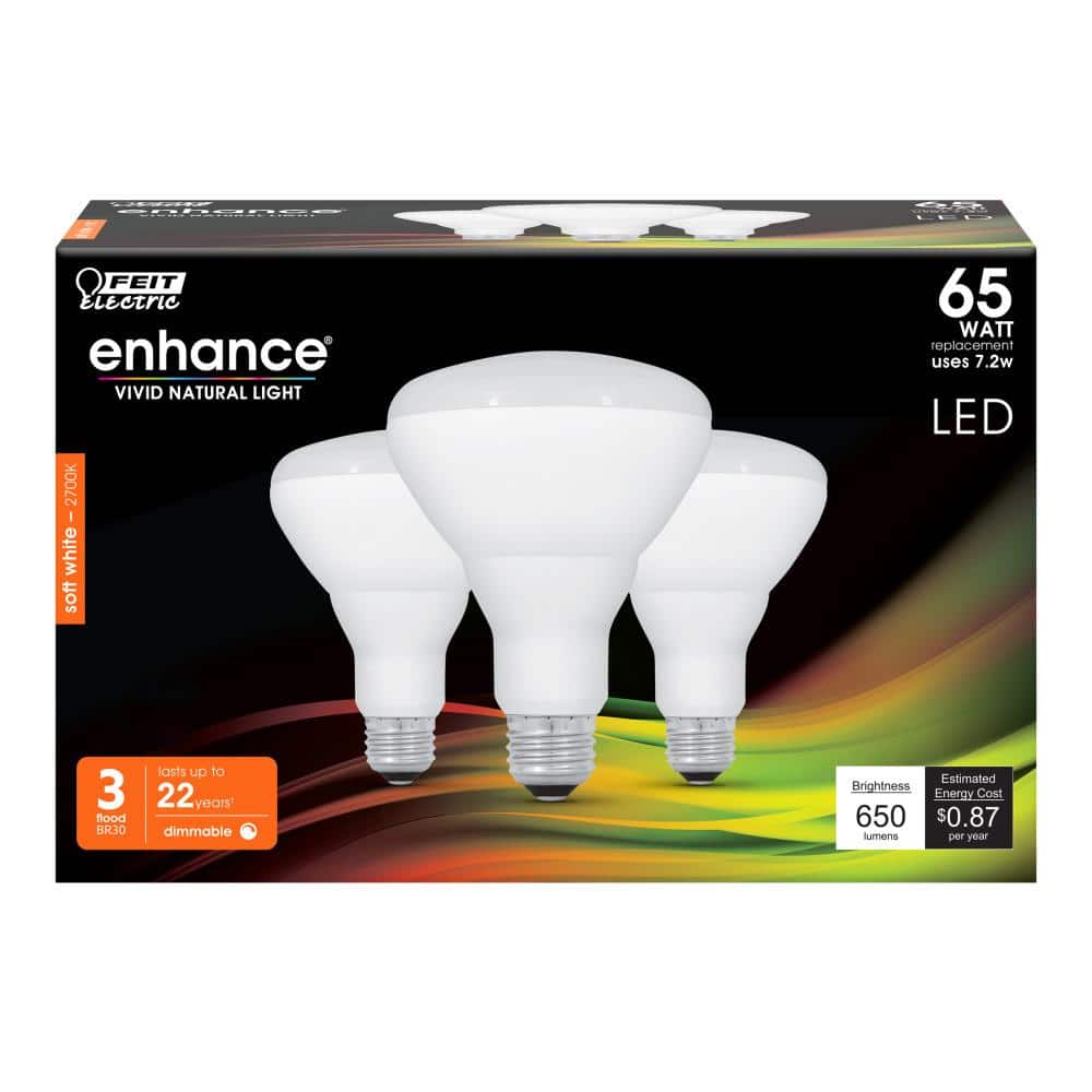 White Frosted Dimmable LED Flood Light Bulb