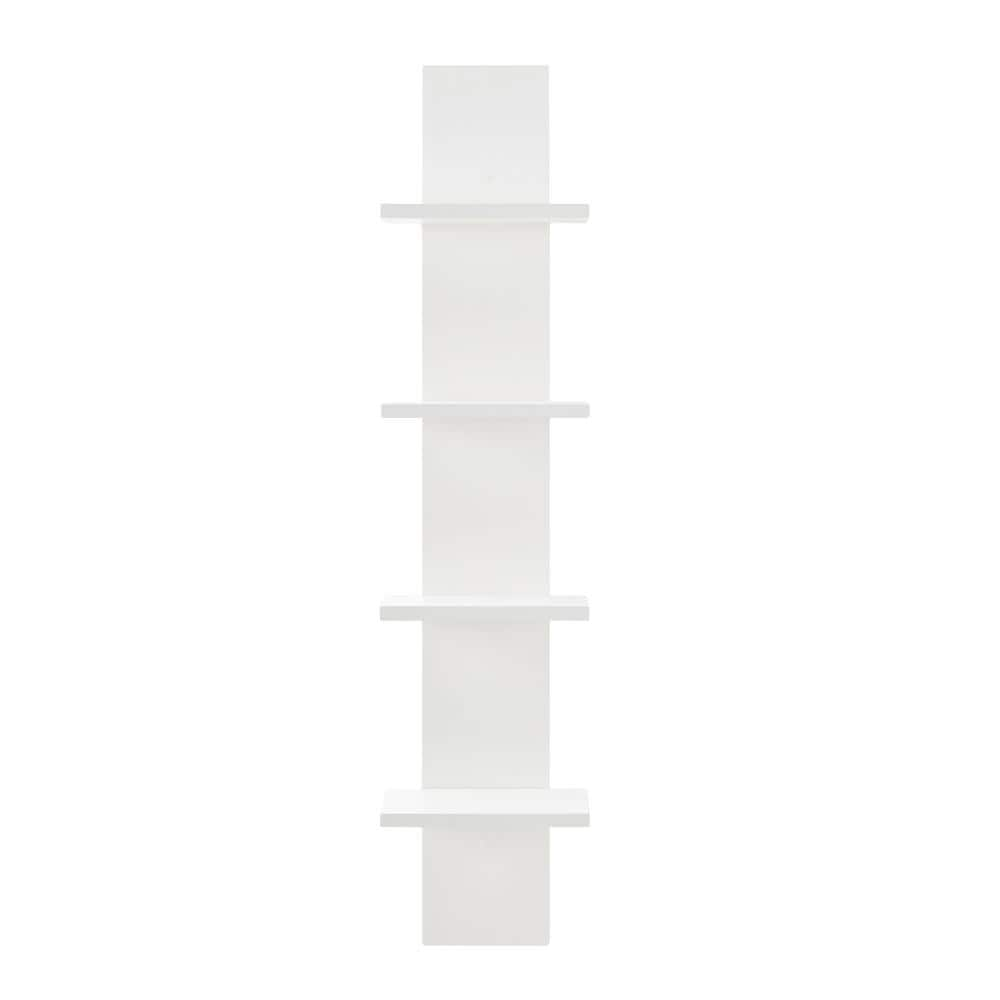 39.5" x 9" Utility 4-Tier Column Spine Shelf White - Danya B.