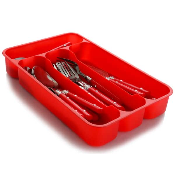 Gibson Casual Living 24-Piece Red Flatware Set (Service for 6)