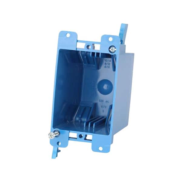 Carlon 1-Gang 20 cu. in. Blue PVC Old Work Electrical Switch and Outlet Box (Case of 50)