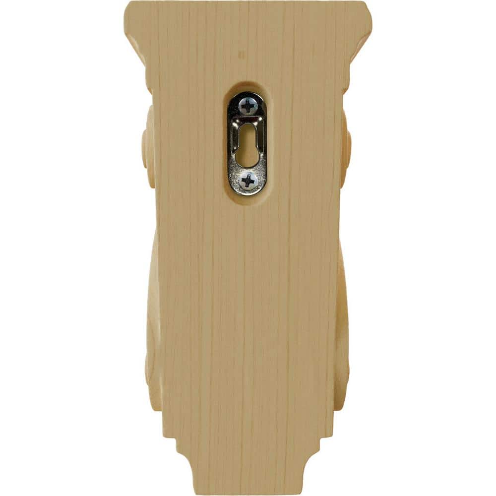 Small Alder Hand-Carved Traditional Wood Corbel
