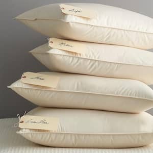 Legends Hotel Organic Cotton Extra Firm Density Down Alternative Queen White Pillow