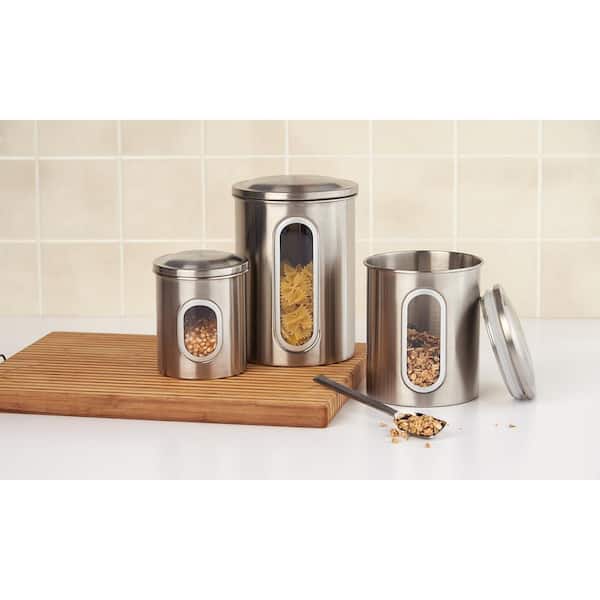 3-Piece Stainless Steel Canister Set