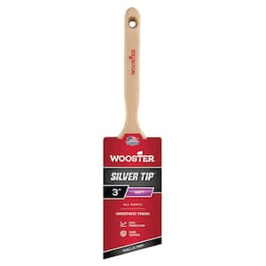 3 in. Silver Tip Polyester Angle Sash Brush