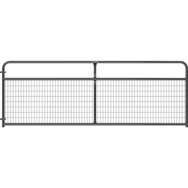 Tarter 4-ft H x 12-ft W Brown Powder Coat Steel Farm Corral Fence Gate