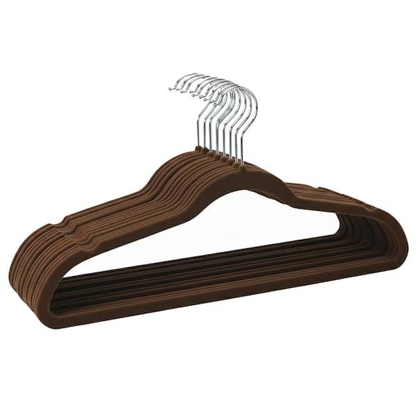 Brown Velvet Hangers 25-Pack