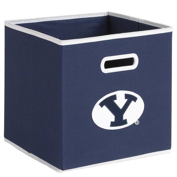 Unbranded College STOREITS Brigham Young University 10-1/2 in. W x 10-1/2 in. H x 11 in. D Navy Fabric Storage Drawer