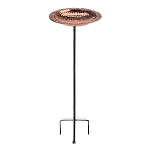 OPENBOX Achla Designs Hammered Copper Birdbath Bowl With Stake for sale online 