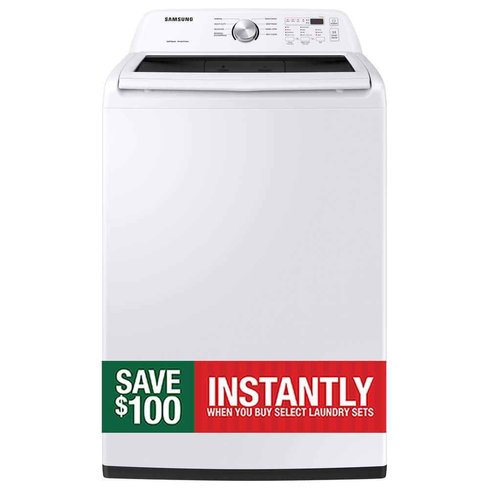 Samsung 4.5 cu. ft. Top-Load Washer with Impeller and Vibration Reduction in White