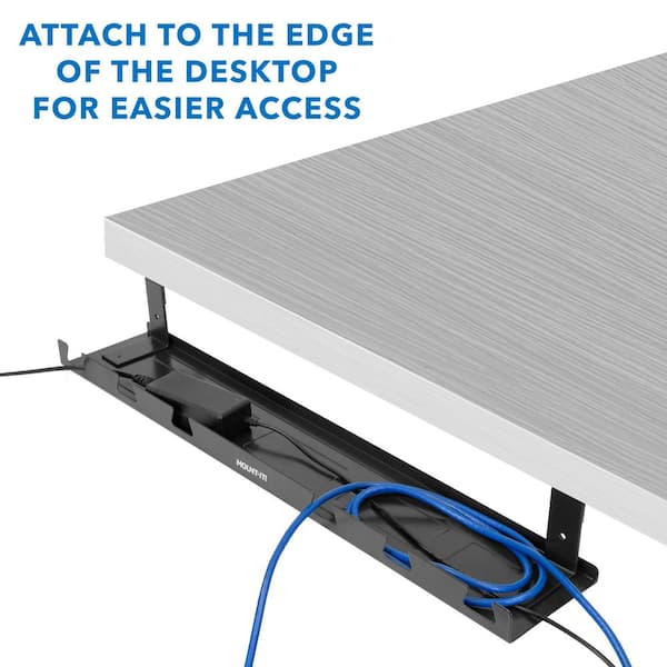 mount-it! Under Desk Cable Tray MI-7282 - The Home Depot