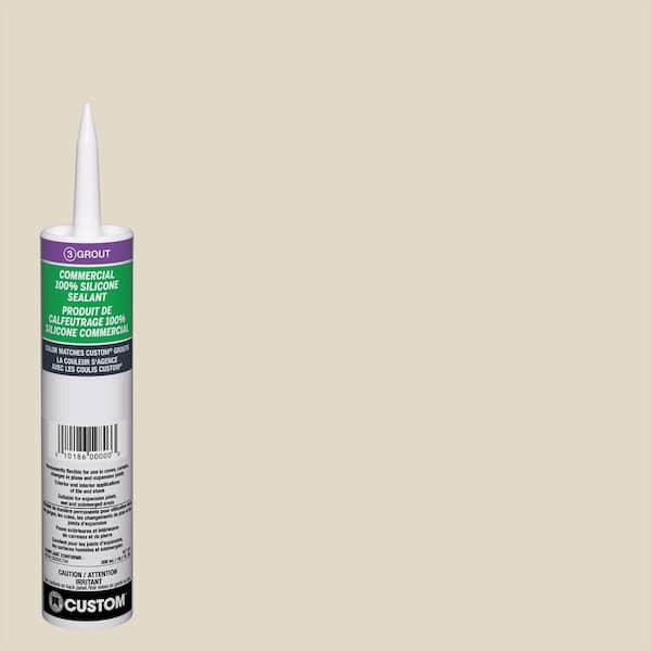 Custom Building Products Commercial #333 Alabaster 10.1 oz. Silicone Caulk