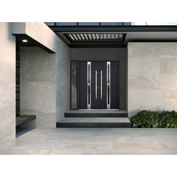 VDOMDOORS 1755 88 in. x 80 in. Left-hand/Inswing Sidelite Tinted