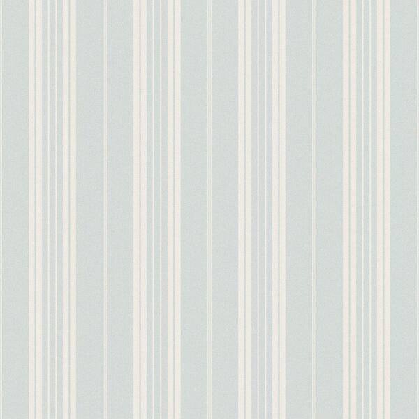 Chesapeake Farmhouse Light Blue Stripe Paper Strippable Roll Wallpaper (Covers 56.4 sq. ft.)