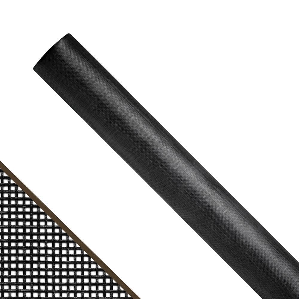 96 in. x 100 ft. Charcoal Fiberglass Small Insect Screen Roll for Windows a