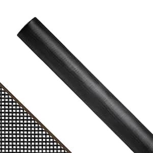 96 in. x 100 ft. Charcoal Fiberglass Small Insect Screen Roll for Windows and Door