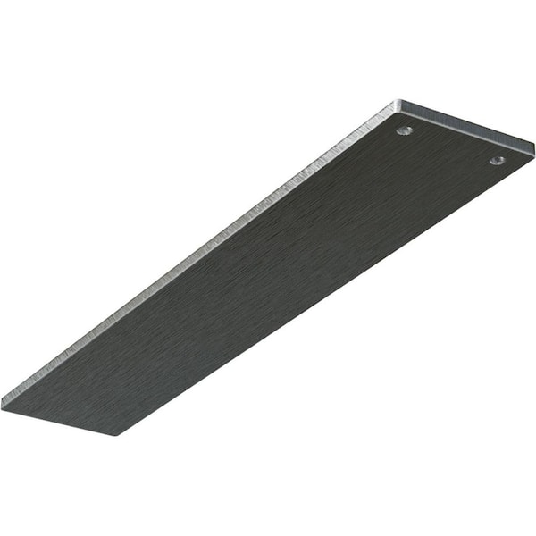 Ekena Millwork 16 in. x 3 in. x 1/4 in. Steel Unfinished Metal Logan Bracket