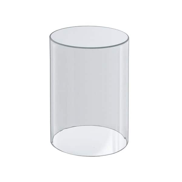 1" H x 4” D Clear Acrylic Cylinder Display Riser w/Mirror Top 