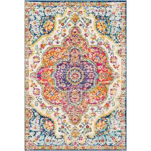 Alois Pink/Blue 3 ft. 11 in. x 5 ft. 7 in. Area Rug