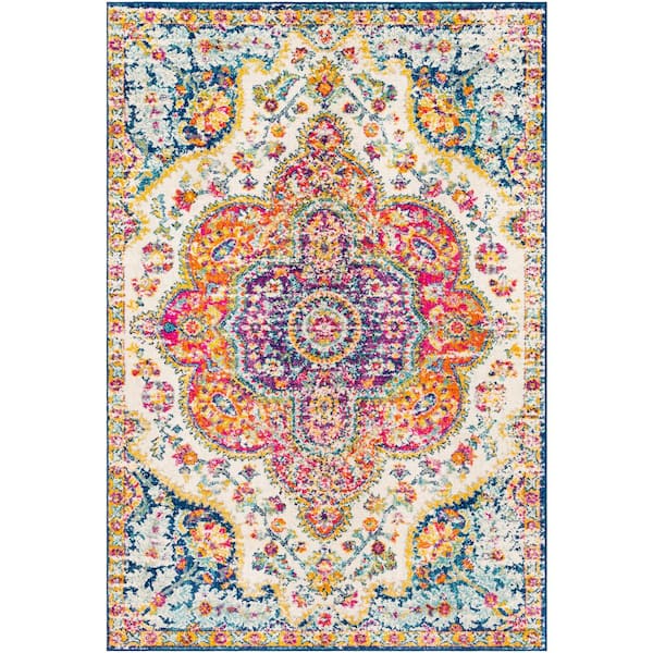 Livabliss Alois Pink Doormat 3 ft. x 5 ft. Area Rug