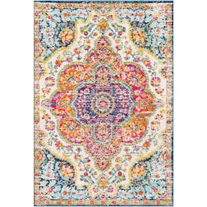 Alois Pink/Blue 6 ft. 7 in. x 9 ft. Area Rug