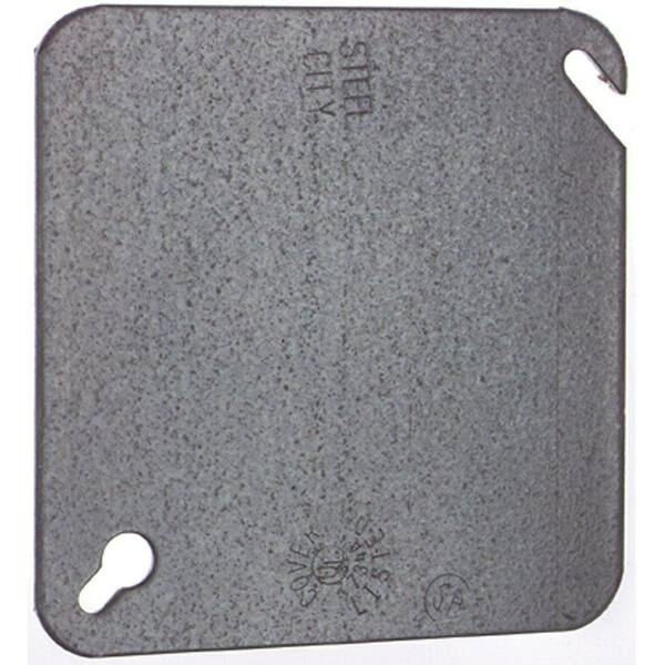 4in Square 2 Switch Cover Steel Great Deal 