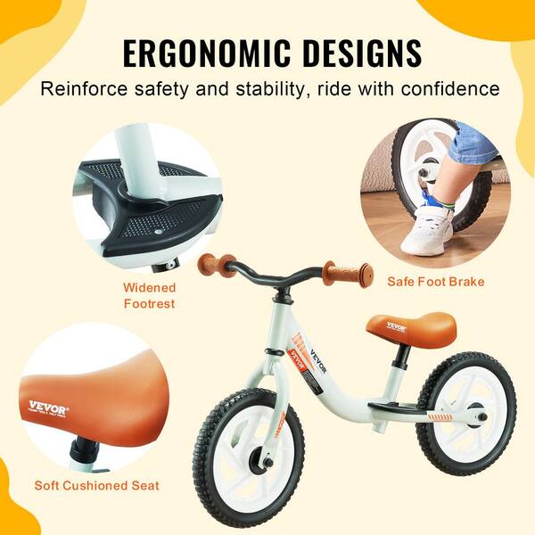 Kids No Pedal Balance Bike with store Adjustable Handlebar and Seat