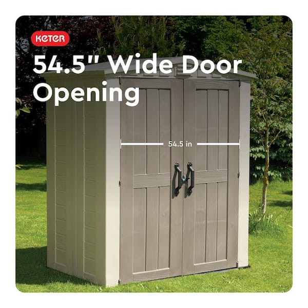 Keter Factor 6 ft. W x 3 ft. D Outdoor Durable Resin Plastic