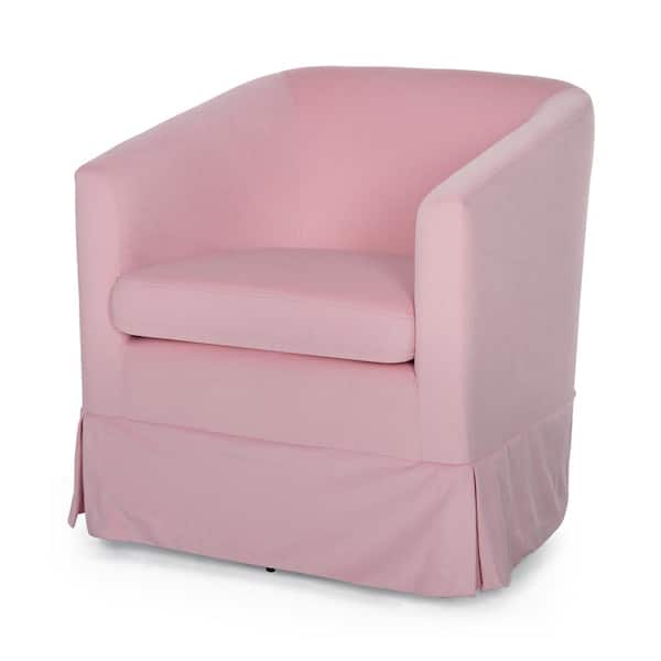 Harper & Bright Designs Pink 360° Swivel Club Chair, Accent Harper & Bright Designs Pink 360° Swivel Club Chair, Accent