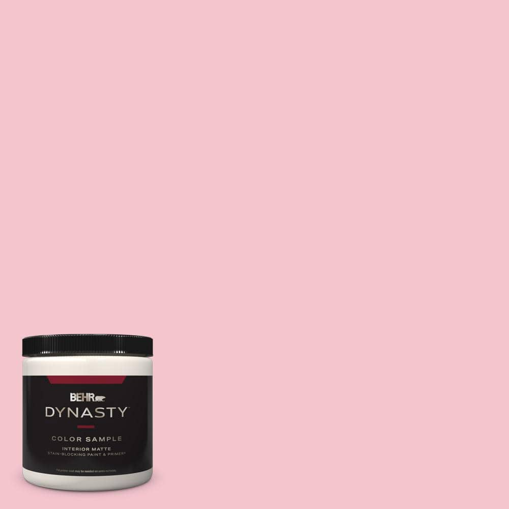 BEHR DYNASTY 8 oz. #P150-2 Energetic Pink Matte Stain-Blocking Interior ...