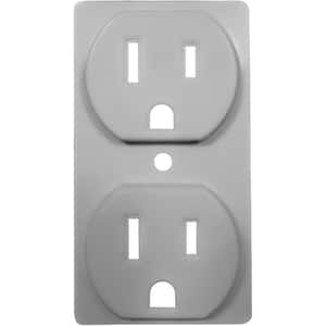 ColorCap 1-Gang Nickel Duplex Outlet Wall Plate Accessory (4-Pack)