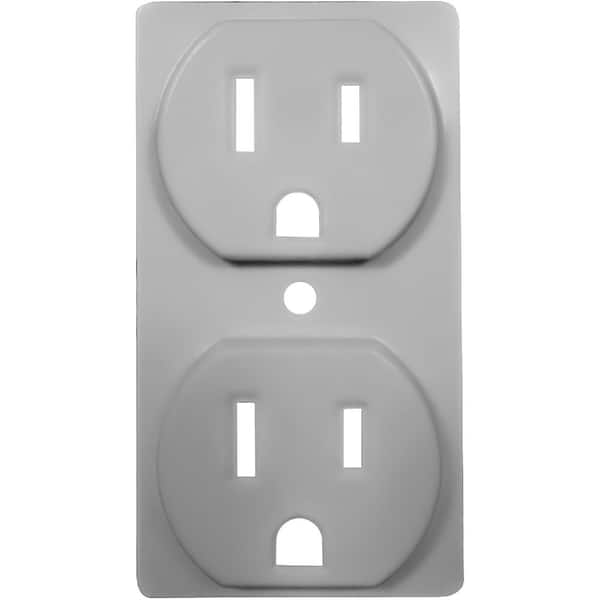 AMERELLE ColorCap 1-Gang Nickel Duplex Outlet Wall Plate Accessory (4-Pack)