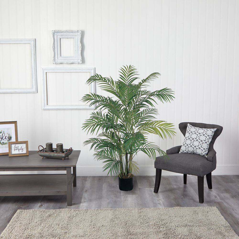 Tropical Elegance 40" Faux Areca Palm Silk Floor Plant in Pot