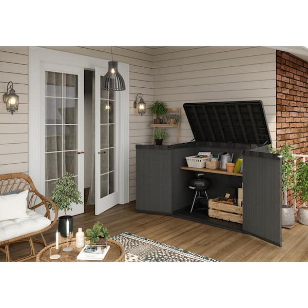 Keter SIO Darwin 3 ft. W x 5 ft. D Resin Shed Grey (14.5 sq. ft