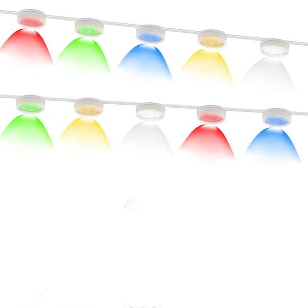 WYZM 72-Light Indoor/Outdoor 100 ft. Plug-in Integrated LED Muti-Color Changing Novelty LED Permanent String-Light