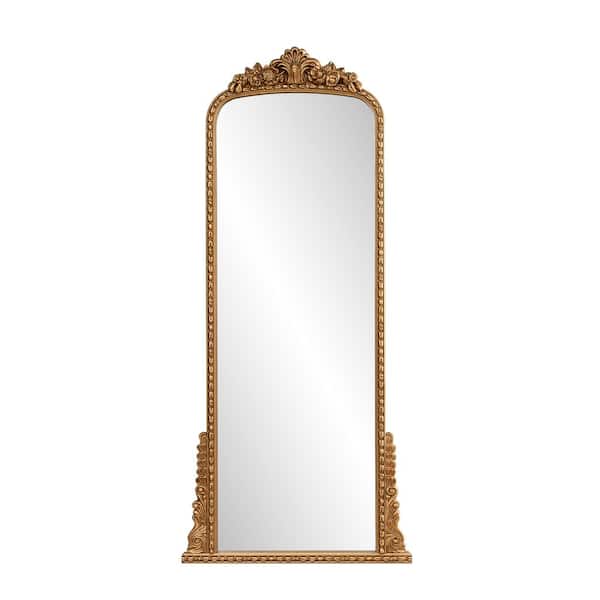 THKSHOUZ Gold 31.5 in. W x 70.8 in. H Rectangle Metal Full Length Mirror