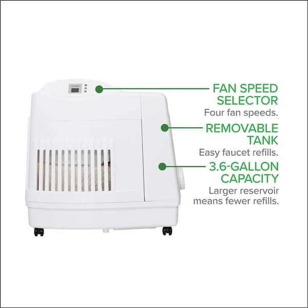 CONSOLE 3.6-Gal. Cool Mist Evaporative Whole House Humidifier for 3,600 sq. ft., White