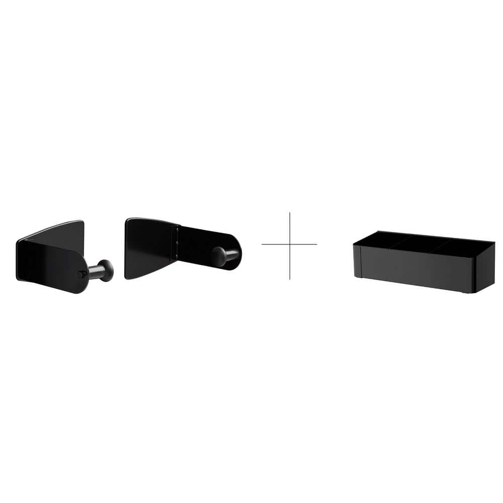 12 in. Adjustable Magnetic Paper Towel Holder and 10 in. W x 3.2 in. D Magn