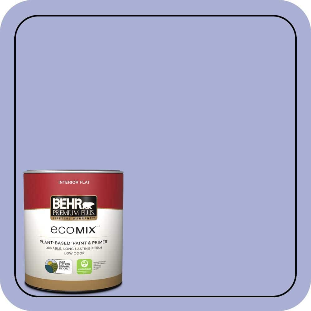 1 qt. #MQ4-30 Lavender Wash Flat EcoMix Plant-Based Interior Paint & Primer price history on PriceWatchPro