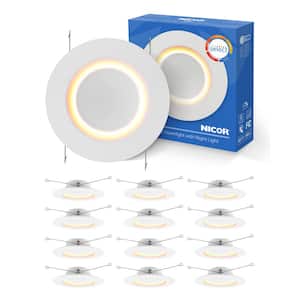 NICOR RDN 5/6 in. White Baffle Selectable CCT Housing Required ...