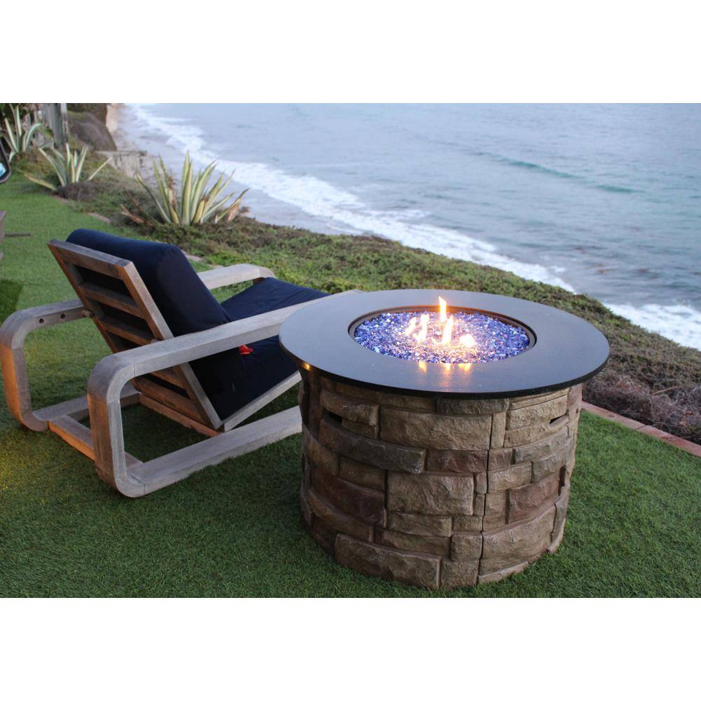 Cobalt Blue Extra Small Landscape Fire Glass, 25 lb Bag