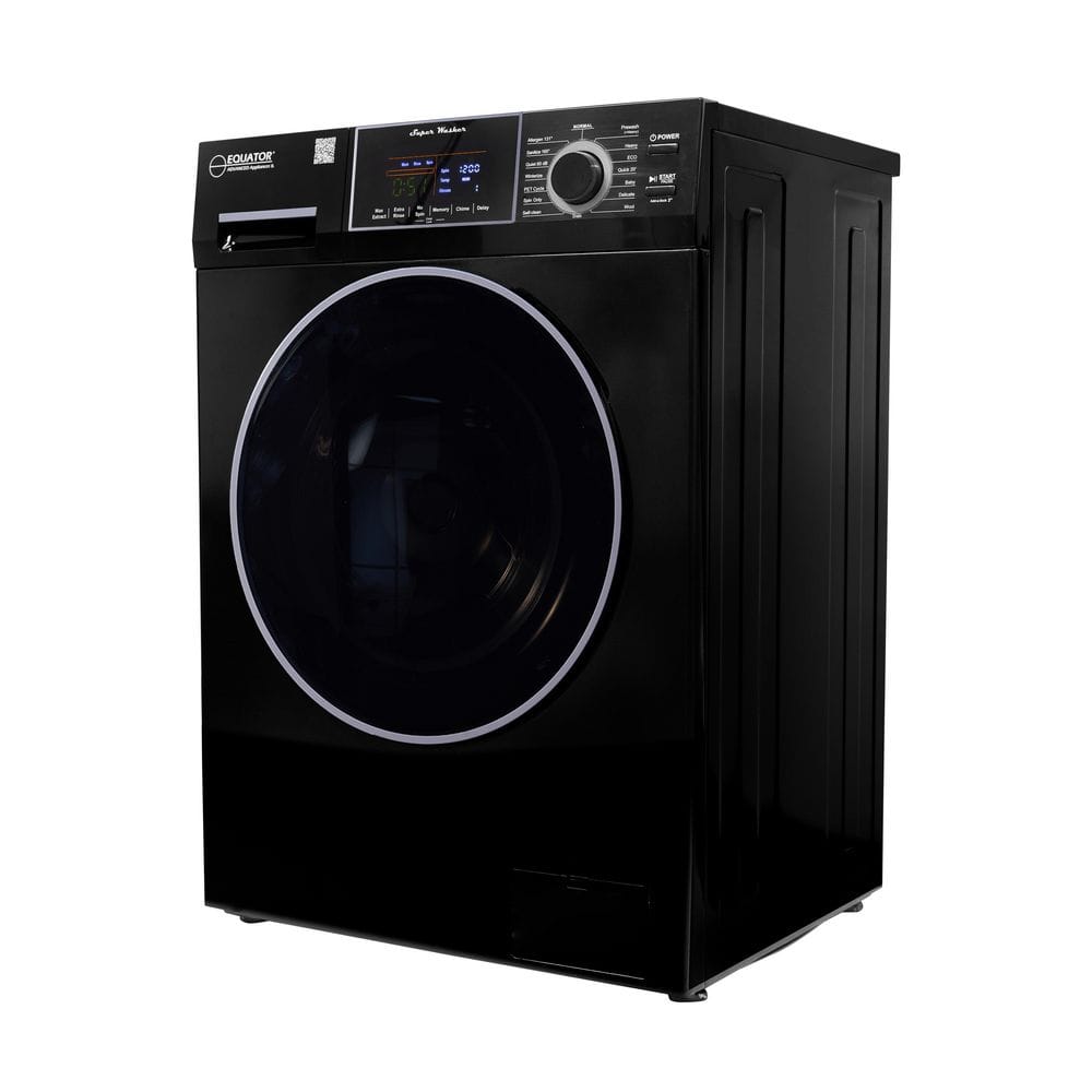 Equator Black 1.62 cu.ft. Front Load Washer with 16 Programs